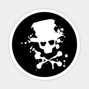 Tophat Crossbones Magnet